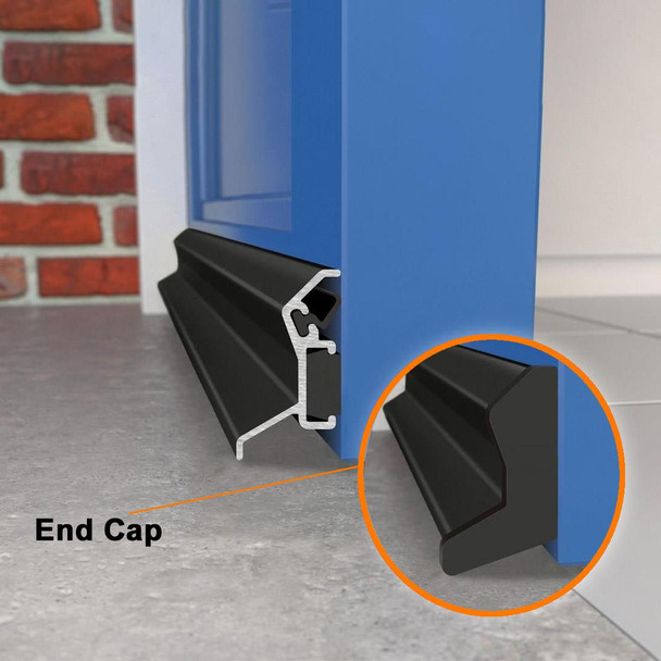 Exitex Expelex MK2 Replacement End Caps Black Pair – Weather Bar Rain Deflector