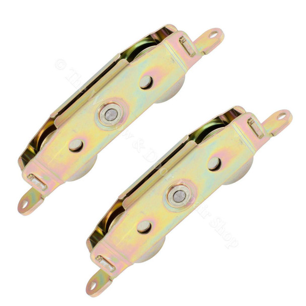 TSS Pair D 1973 S Steel Tandem Patio Door Rollers 32mm Wheels Sliding Doors