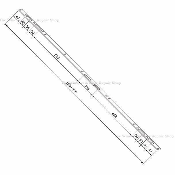 Avocet Trivalent 2 Hook 2 Roller Upvc Door Lock Full Length One Piece Keep Avocet Trivalent 2 Hook 2 Roller Upvc Door Lock Full Length One Piece Keep
