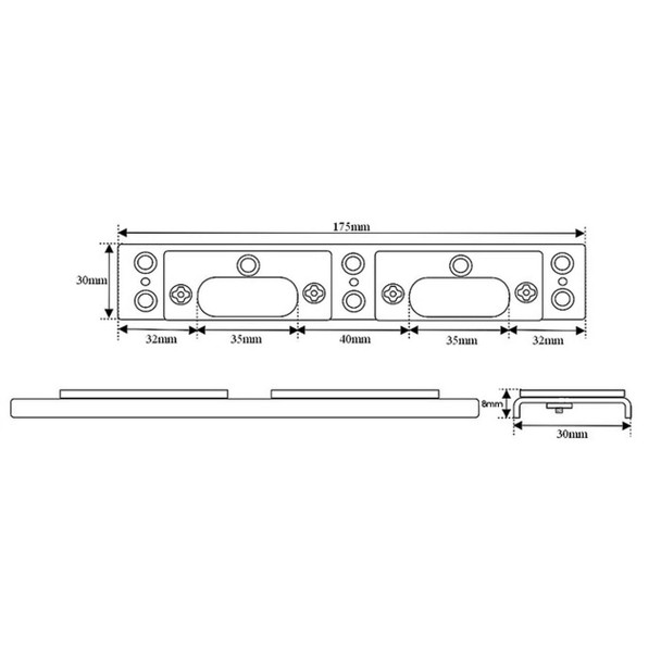 Yale 2 x UPVC Door Keep Double Shootbolt French Patio Doors Lock Yale Lockmaster