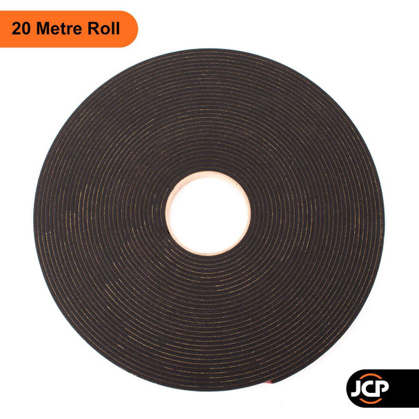 WRS JCP Black High Security Glazing Tape DSX 15mm x 4mm x 20 metres