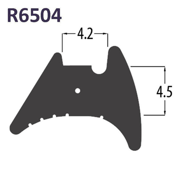 Reddiplex R6504 Black TPR Incremental Wedge Gasket UPVC Window Door Double Glazing Rubber Seal