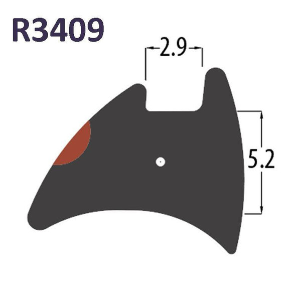 Reddiplex R3409 Black PVC Reddicord Wedge Gasket UPVC Window Door Double Glazing Rubber Seal
