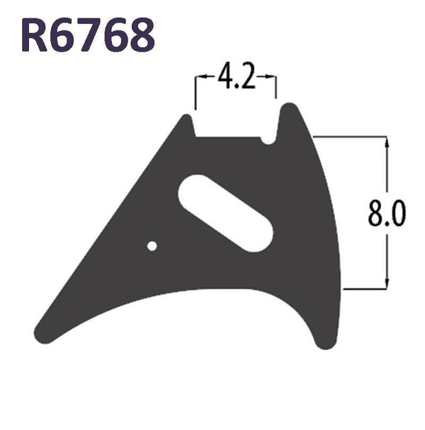 Reddiplex R6768 Black TPR Reddiglaze Wedge Gasket UPVC Window Door Double Glazing Rubber Seal