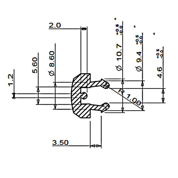 JCP 10 x White UPVC Drainage Cap Round Octagonal Face Drain Covers for Windows and Doors