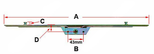 Avocet Offset UPVC Window Espag Rod Lock Mechanism 16mm U Rail Avocet Offset UPVC Window Espag Rod Lock Mechanism 16mm U Rail