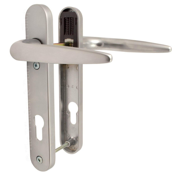 Trojan Sparta UPVC Door Handle Pair 92mm PZ 122mm Fixings