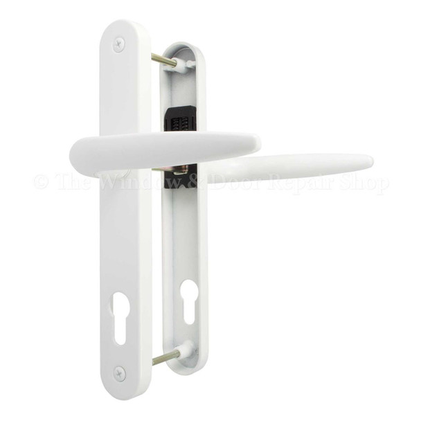 Trojan Sparta UPVC Door Handle Pair 92mm PZ 210mm Fixings