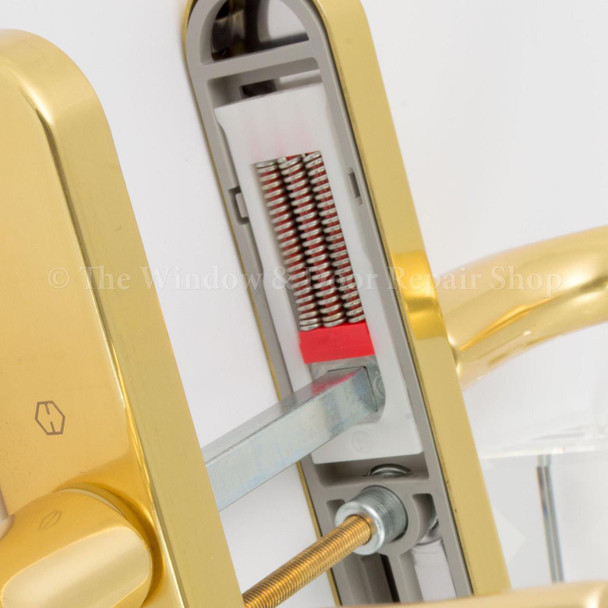 Hoppe Birmingham UPVC Door Handle Pair 92mm PZ 122mm Fixings Hoppe Birmingham UPVC Door Handle Pair 92mm PZ 122mm Fixings