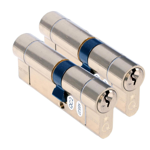 GreenteQ Greenteq 1 Star Anti Snap Keyed Alike Euro Cylinder UPVC Front Door Lock