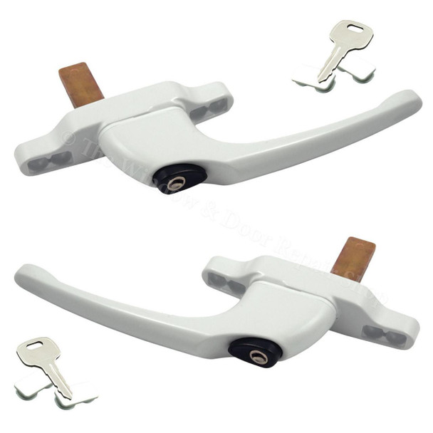 ERA Era Cadenza Espag White UPVC Window Handle Spade Driven