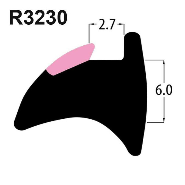 Reddiplex R3230 Reddilock Black PVC Wedge Gasket UPVC Window Door Double Glazing Rubber Seal