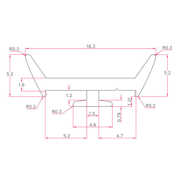 Reddiplex R6068 Black E Gasket UPVC Window Door Double Glazing Rubber Seal