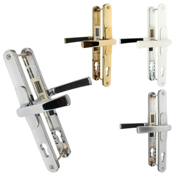 Window Parts Flexi Repair UPVC Door Handle Pair Adjustable 59-96mm PZ 260mm Fixings Window Parts Flexi Repair UPVC Door Handle Pair Adjustable 59-96mm PZ 260mm Fixings