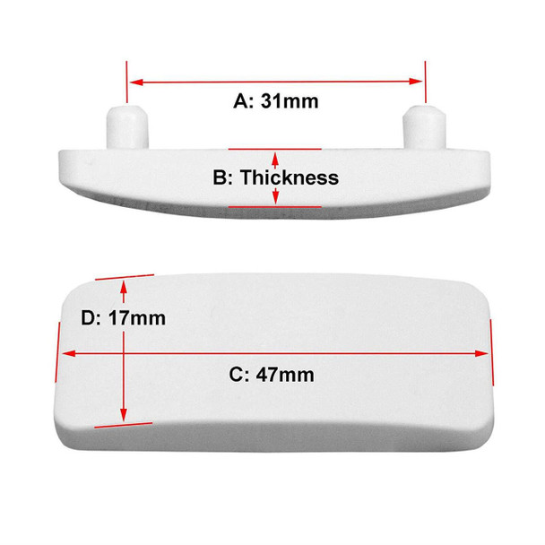 WRS 10 x White Cockspur Handle Wedges WRS 10 x White Cockspur Handle Wedges