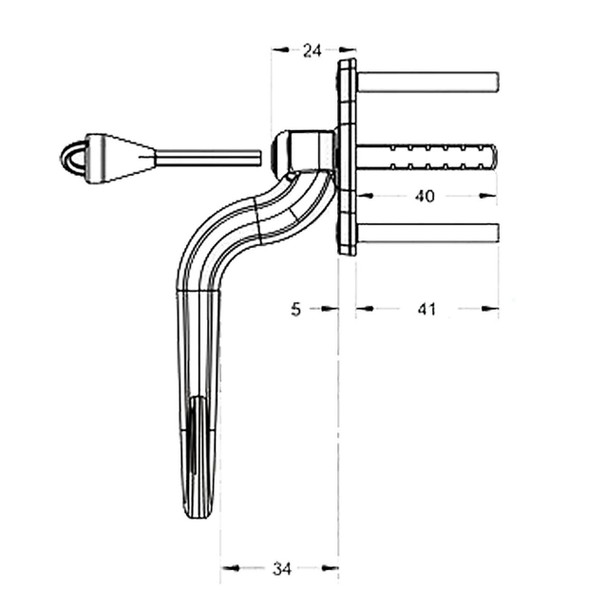 Fab & Fix Monkey Tail uPVC Espag Window Handle