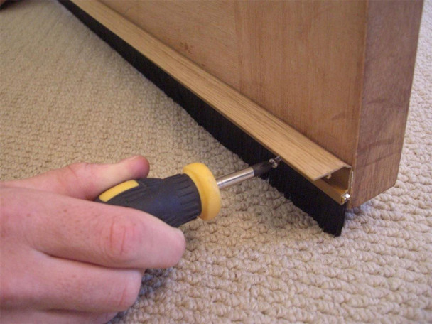 Stormguard Concealed Brush Seal Door Draught Excluder 838mm Stormguard Concealed Brush Seal Door Draught Excluder 838mm