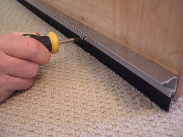 Stormguard Concealed Brush Seal Door Draught Excluder 838mm Stormguard Concealed Brush Seal Door Draught Excluder 838mm