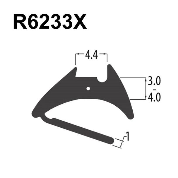 Reddiplex R6233X Black EPDM Reddiglaze Wedge Gasket UPVC Window Door Double Glazing Rubber Seal