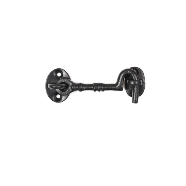 M P Smith & Co Black Cabin Hook Cast Iron Traditional Design