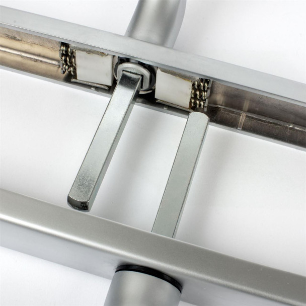 Fab & Fix Blenheim UPVC Door Handle Pair 92mm 62mm PZ 240mm Fixings Lever Pad