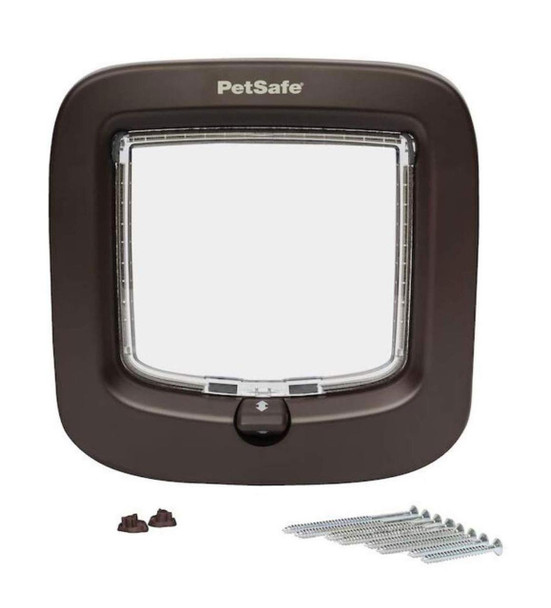 PetSafe Staywell Petsafe Manual Locking Cat Flap Brown PetSafe Staywell Petsafe Manual Locking Cat Flap Brown