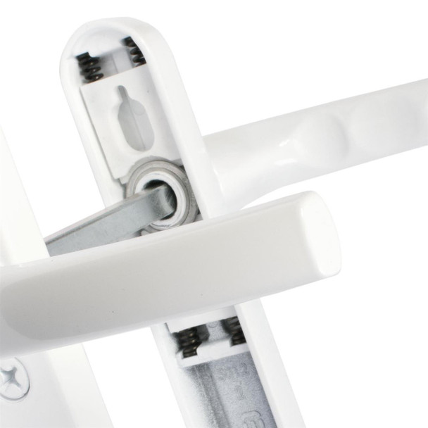 Winlock UPVC Composite Door Handle Pair 92mm PZ 122mm Fixings