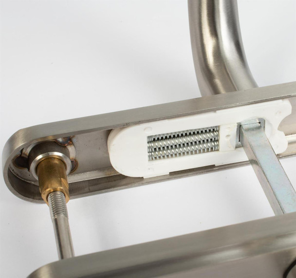 GreenteQ Greenteq Alpha 25 UPVC Door Handle Pair 92mm PZ 215mm Fixings