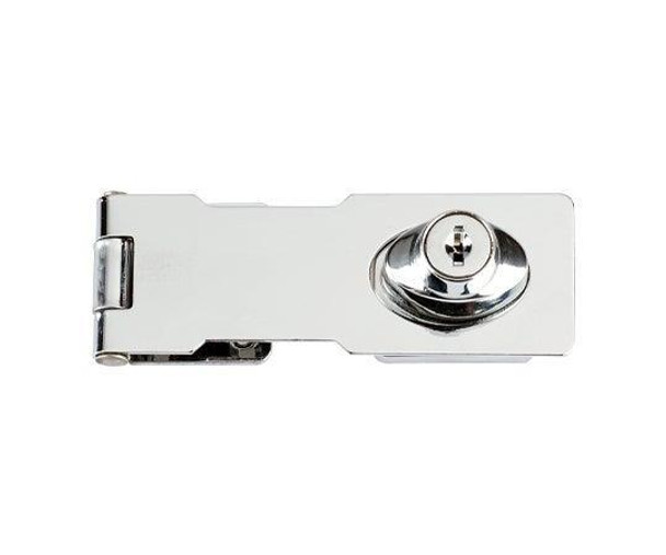 Yale Key Locking Hasp and Staple Lock 116mm Yale Key Locking Hasp and Staple Lock 116mm