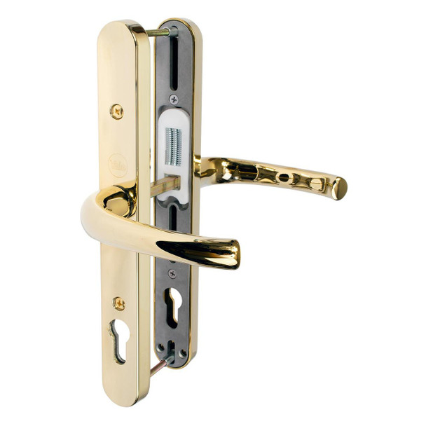 Yale Universal Replacement UPVC Door Handle Pair 92mm PZ Adjustable Fixings Yale Universal Replacement UPVC Door Handle Pair 92mm PZ Adjustable Fixings