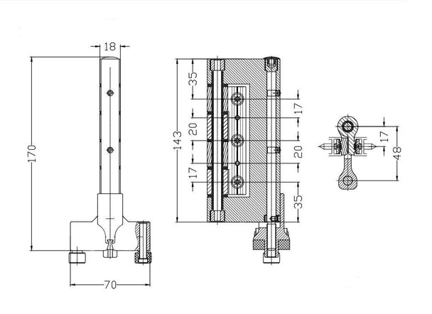 GreenteQ Clearspan Bi-Fold Door Hinge Top Guide Replacement Smart S1000 GreenteQ Clearspan Bi-Fold Door Hinge Top Guide Replacement Smart S1000