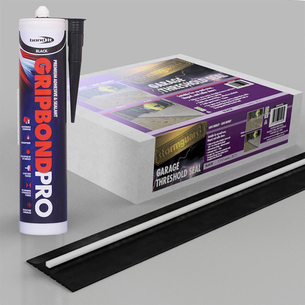 Stormguard Garage Door Floor Threshold Rubber Weather Seal 2515mm