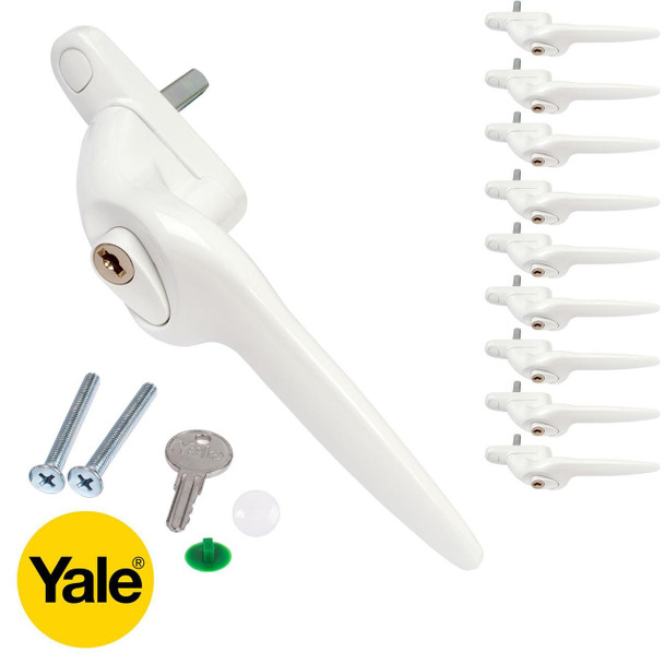 Yale 10 Pack Yale Quartus Cranked Espag UPVC Window Handle 