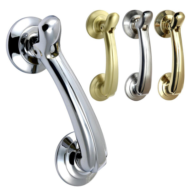 Prima Hardware Prima Bow Heavy Duty Solid Brass Slimline Door Knocker