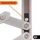 Nico uPVC Window Hinge Universal Fit 13mm 17mm | UK Made