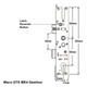 Maco GTS MK4 Gearbox for Multipoint Door Lock Single Spindle 35mm Backset