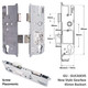  GU New Style Gearbox for Multipoint Door Lock 45mm Backset 92 PZ 