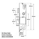 GU New Style Gearbox for Multipoint Door Lock 28mm Backset 92 PZ
