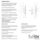 Fullex Universal Multipoint Door Lock Repair KIt 3 Hook 35mm Backset
