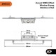 Avocet Slimline Offset UPVC Window Espag Rod Lock Mechanism 14mm U Rail 20mm & 22mm Backset Avocet Slimline Offset UPVC Window Espag Rod Lock Mechanism 14mm U Rail 20mm & 22mm Backset