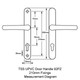TSS UPVC Door Handle Pair 92mm PZ 210mm Fixings TSS UPVC Door Handle Pair 92mm PZ 210mm Fixings