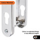 TSS UPVC Door Handle Pair 92mm PZ 210mm Fixings TSS UPVC Door Handle Pair 92mm PZ 210mm Fixings