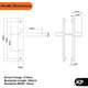TSS UPVC Door Handle Pair 92mm PZ 215mm Fixings TSS UPVC Door Handle Pair 92mm PZ 215mm Fixings