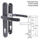 TSS UPVC Door Handle Pair 92mm PZ 215mm Fixings TSS UPVC Door Handle Pair 92mm PZ 215mm Fixings