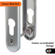 Hoppe Roto UPVC Door Handle Pair 92mm PZ 200mm Fixings Hoppe Roto UPVC Door Handle Pair 92mm PZ 200mm Fixings