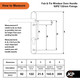  Fab & Fix Windsor UPVC Door Handle Pair 92mm PZ 122mm Fixings 