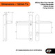 Avocet Affinity Plus UPVC Door Handle Pair 92mm PZ 122mm Fixings