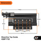 GreenteQ Bi-fold Top Guide or Bottom Roller Sheerline System