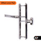 Ultion Sweet Composite UPVC Door Handle Pair 92/62 PZ 211mm Fixings Offset Lever Pad Ultion Sweet Composite UPVC Door Handle Pair 92/62 PZ 211mm Fixings Offset Lever Pad