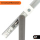 Dynatech DYNATECH uPVC Door Restrictor Arm Stay 90° 120° Door Opening